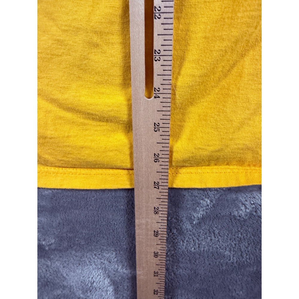 Vtg 1992 Thunder Island Beach Rules Graphic T-Shirt Yellow L Surf Skater - Picture 8 of 9